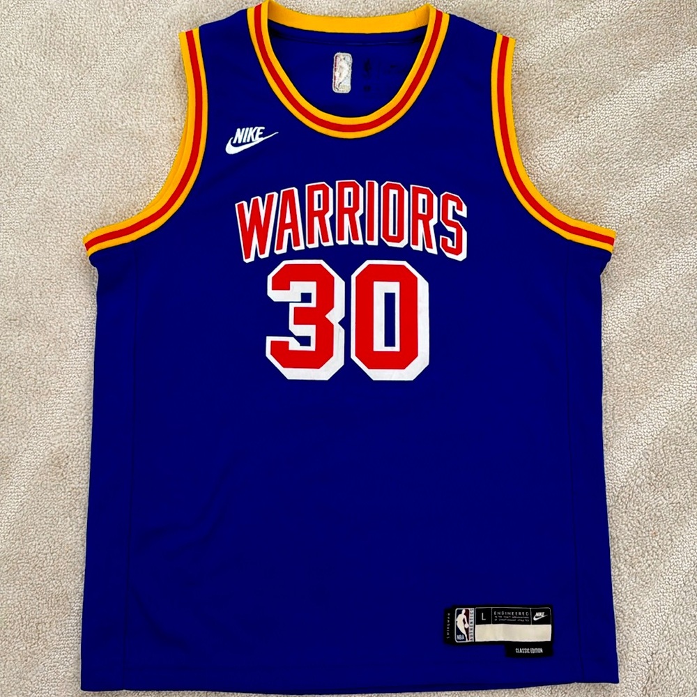 Men's Nike Stephen Curry Classic Edition Warriors Origins Swingman Jersey